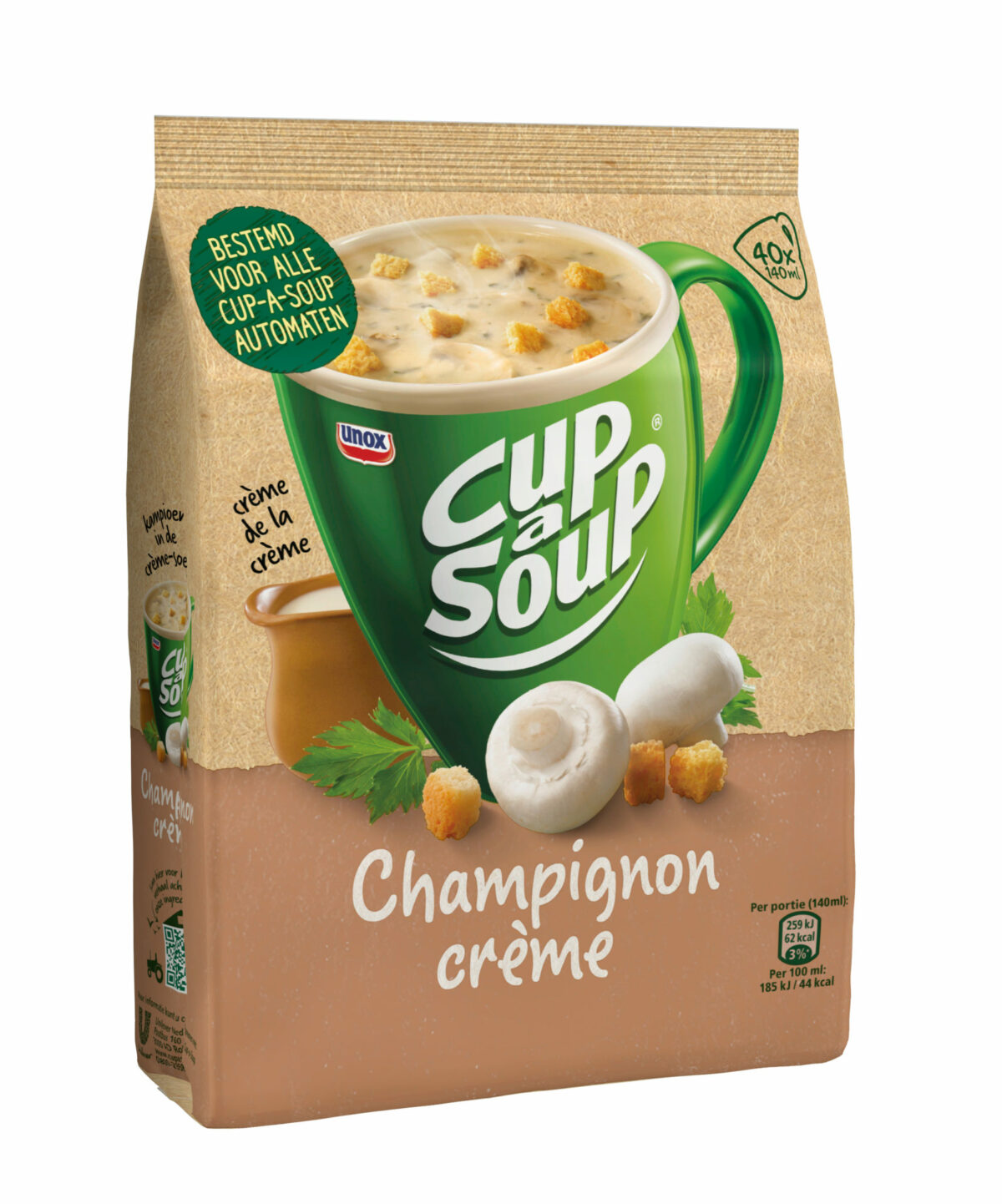 Vendingsoep Cup a soup champignon creme